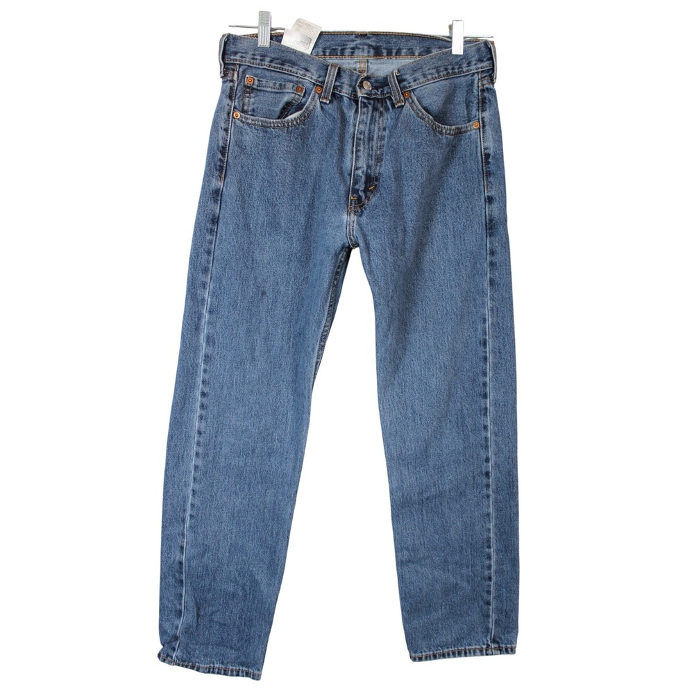 Levi's 505 Mens Straight Fit Blue Denim Jeans W32 L30